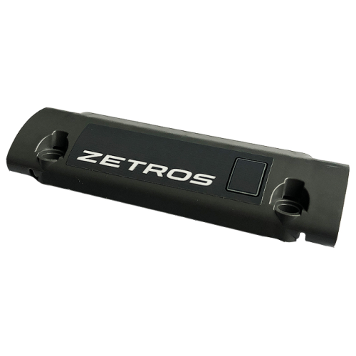 Деталь LEGO 62531pb051L Technic, Panel Curved 11 x 3 with 2 Pin Holes through Panel Surface with 'ZETROS' Pattern Model Left Side (Sticker) - Set 42129