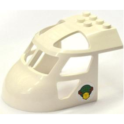 Aircraft Fuselage Forward Top Curved 6 x 8 x 4 with Box and Arrows and Globe Pattern on Both Sides (Stickers) - Set 60021 Aircraft Fuselage Forward Top Curved 6 x 8 x 4 with Box and Arrows and Globe Pattern on Both Sides (Stickers) - Set 60021