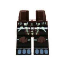 Hips and Black Legs with Dark Brown Loincloth with Yellowish Green Markings, Knee Pads and Sand Blue Toes Pattern Hips and Black Legs with Dark Brown Loincloth with Yellowish Green Markings, Knee Pads and Sand Blue Toes Pattern