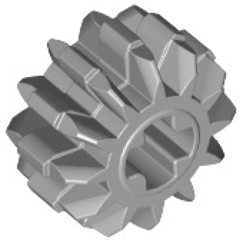 Деталь LEGO 32270 Technic, Gear 12 Tooth Double Bevel - Light Bluish Gray