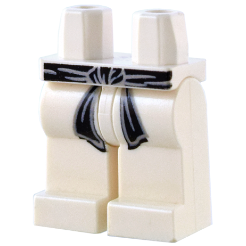 Деталь LEGO 970c00pb0086 Hips and Legs with Black Karate Belt Pattern
