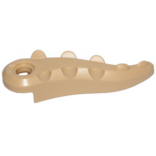 Деталь LEGO 18906 Alligator / Crocodile Tail with Hole - Tan