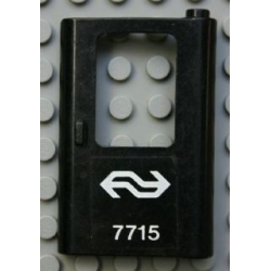 Door 1 x 4 x 5 Train Right, Thin Support at Bottom with Dutch NS '7715' Pattern (Sticker) - Set 7715 Door 1 x 4 x 5 Train Right, Thin Support at Bottom with Dutch NS '7715' Pattern (Sticker) - Set 7715