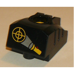 Duplo, Toolo MyBot Engine Program Brick with Yellow Flashlight and Target Pattern