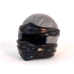 Minifigure, Headgear Ninjago Wrap Type 2 with Molded Black Wraps and Knot Pattern