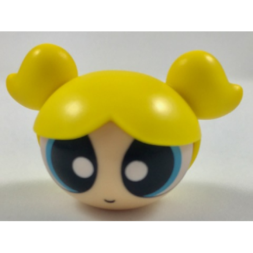Деталь LEGO 31512c03pb01 Minifigure, Head, Modified Bubbles Pattern