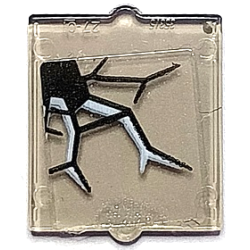 Glass for Window 1 x 2 x 2 Flat Front with Black and White Cracks Pattern 1 (Sticker) - Set 70425 Glass for Window 1 x 2 x 2 Flat Front with Black and White Cracks Pattern 1 (Sticker) - Set 70425