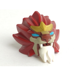 Large Figure Head Modified Chima Lion with Blue Eyes Pattern