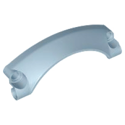 Technic, Panel Car Mudguard Arched #42 9 x 2 x 3 Rounded Top - Sand Blue