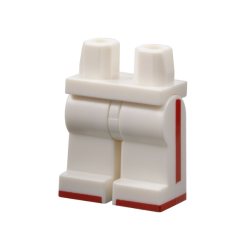 Hips and Legs with Red Stripes on the Side and Toes Pattern Hips and Legs with Red Stripes on the Side and Toes Pattern