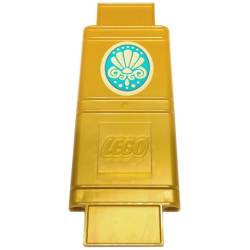 Container, Book Cover Binding, 16 x 6 x 1 (Storybook Adventures) with Gold Shell and Scrolls on Dark Turquoise Oval Background Pattern (Sticker) - Set 43213 Container, Book Cover Binding, 16 x 6 x 1 (Storybook Adventures) with Gold Shell and Scrolls on Dark Turquoise Oval Background Pattern (Sticker) - Set 43213