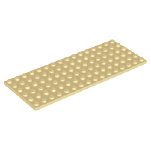 Деталь LEGO 3027 Plate 6 x 16 - Tan