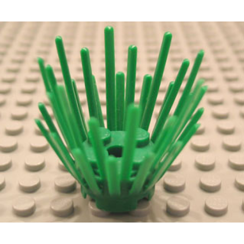 Деталь LEGO 6065 Plant Prickly Bush 2 x 2 x 3 Extension with 2 x 2 Center - Green