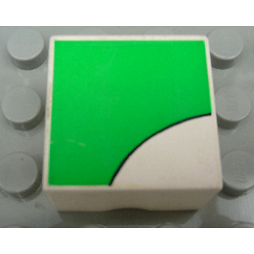 Деталь LEGO 2756pb283 Duplo, Tile 2 x 2 x 1 with Rabbit Mosaic Picture 13 Pattern