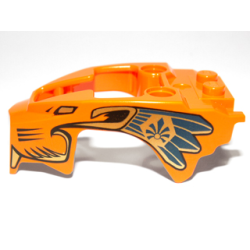 Flywheel Fairing Lion Shape with Gold and Blue Feathers Pattern Flywheel Fairing Lion Shape with Gold and Blue Feathers Pattern