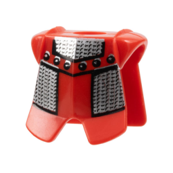 Minifigure Armor Breastplate with Leg Protection with Adric / Kentis Chain Mail Pattern