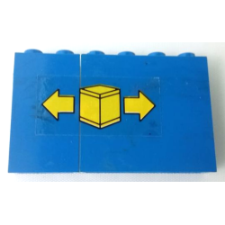 Stickered Assembly 6 x 1 x 3 with Yellow Box and Double Arrow Pattern Model Left Side (Sticker) - Set 6361 - 1 Panel 1 x 4 x 3 - Solid Studs, 1 Panel 1 x 2 x 3 - Solid Studs Stickered Assembly 6 x 1 x 3 with Yellow Box and Double Arrow Pattern Model Left Side (Sticker) - Set 6361 - 1 Panel 1 x 4 x 3 - Solid Studs, 1 Panel 1 x 2 x 3 - Solid Studs
