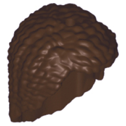 Mini Doll, Hair Friends Long, Hole on Top and Left - Dark Brown Mini Doll, Hair Friends Long, Hole on Top and Left - Dark Brown