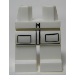 Hips and Legs with 2 Lab Coat Pockets and 1 Button Pattern Hips and Legs with 2 Lab Coat Pockets and 1 Button Pattern