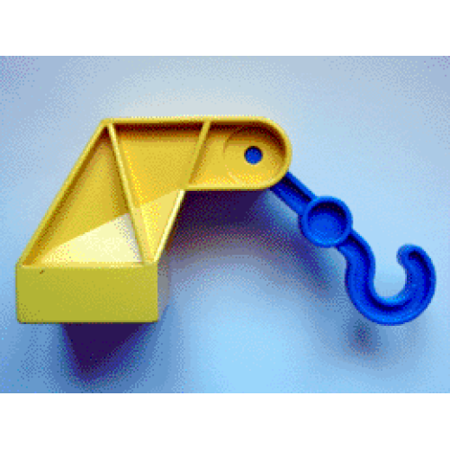 Деталь LEGO 2222c01 Duplo, Toolo Base 2 x 2 with Hook (4662)