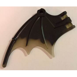 Dragon Wing 8 1/4 x 5 with Marbled Trans-Brown Trailing Edge Pattern Dragon Wing 8 1/4 x 5 with Marbled Trans-Brown Trailing Edge Pattern