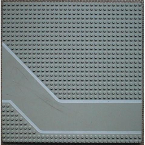 Деталь LEGO 4478px1 Baseplate, Road 32 x 32 with Driveway and White Stripes Pattern