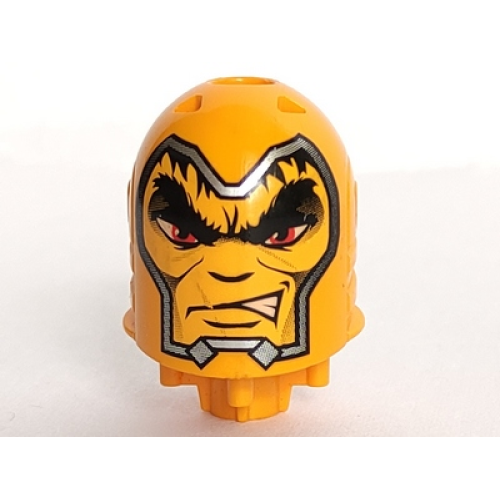 Деталь LEGO bb0153pb11 Large Figure Head with Dracus Pattern