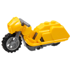 Stuntz Flywheel Motorcycle Touring Bike with Dark Bluish Gray Frame, Light Bluish Gray Wheels, and Dark Bluish Gray Handlebars Stuntz Flywheel Motorcycle Touring Bike with Dark Bluish Gray Frame, Light Bluish Gray Wheels, and Dark Bluish Gray Handlebars