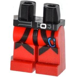 Hips and Red Legs with Black Harness with Blue Carabiner Pattern Hips and Red Legs with Black Harness with Blue Carabiner Pattern