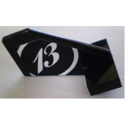 Tail Shuttle, Small with White '13' and Circle Pattern on Right Side (Sticker) - Set 8898