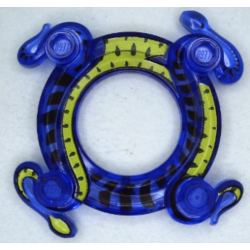 Ring 4 x 4 with 2 x 2 Hole and 2 Intertwined Snakes with Lime Pattern (Ninjago Spinner Crown) Ring 4 x 4 with 2 x 2 Hole and 2 Intertwined Snakes with Lime Pattern (Ninjago Spinner Crown)