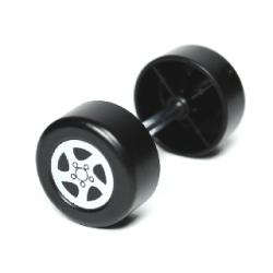 Duplo Wheel Double Assembly with Metal Axle and Spinner Pattern Duplo Wheel Double Assembly with Metal Axle and Spinner Pattern