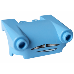 Vehicle, Mudguard 3 x 4 with Headlights, Moustache Grille and Smile Pattern Vehicle, Mudguard 3 x 4 with Headlights, Moustache Grille and Smile Pattern