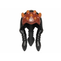 Minifigure, Headgear Headdress SW Zabrak Front Skull Spikes, Black Dots on Front and Hair Agen Kolar Pattern