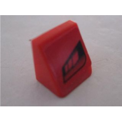 Slope 30 1 x 1 x 2/3 with Black Faded Air Vents on Red Background Pattern Model Left Side (Sticker) - Set 8495