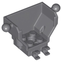 Cockpit 4 x 2 x 3 with Pin Hole, 2 Clips, and Tow Ball on Sides Cockpit 4 x 2 x 3 with Pin Hole, 2 Clips, and Tow Ball on Sides