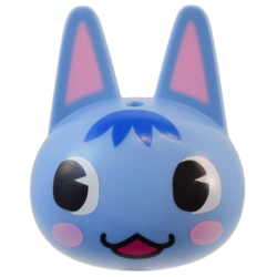 Minifigure, Head, Modified Cat with Pointed Ears with Molded Bright Pink Auricles and Printed Black Eyes, Blue Fur, Bright Pink Cheeks, and Magenta Mouth Pattern Minifigure, Head, Modified Cat with Pointed Ears with Molded Bright Pink Auricles and Printed Black Eyes, Blue Fur, Bright Pink Cheeks, and Magenta Mouth Pattern