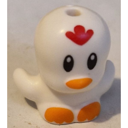 Bird, Chick with Open Wings with Black Eyes, Red Comb, Orange Beak and Feet Pattern (Sonic the Hedgehog Clucky / Chicken) Bird, Chick with Open Wings with Black Eyes, Red Comb, Orange Beak and Feet Pattern (Sonic the Hedgehog Clucky / Chicken)