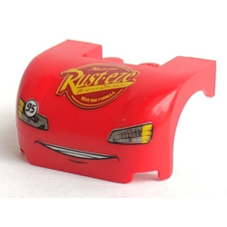 Vehicle, Mudguard 3 x 4 x 1 2/3 Curved with Front with Headlights, Grille and 'Rust-eze' Pattern Vehicle, Mudguard 3 x 4 x 1 2/3 Curved with Front with Headlights, Grille and 'Rust-eze' Pattern