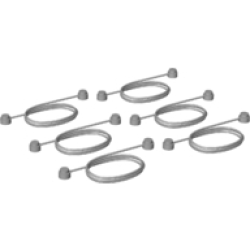 String with End Studs (40L Overall) with (Same Color) Studs Pattern, Bundle of 6 (Multipack)