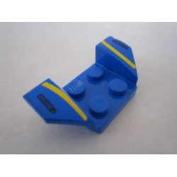 Vehicle, Mudguard 2 x 4 with Flared Wings with Yellow Stripes, 'OXIDE' on Black Pattern (Stickers) - Set 8495