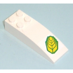 Slope, Curved 6 x 2 with Wheat Spike Pattern (Sticker) - Set 7636