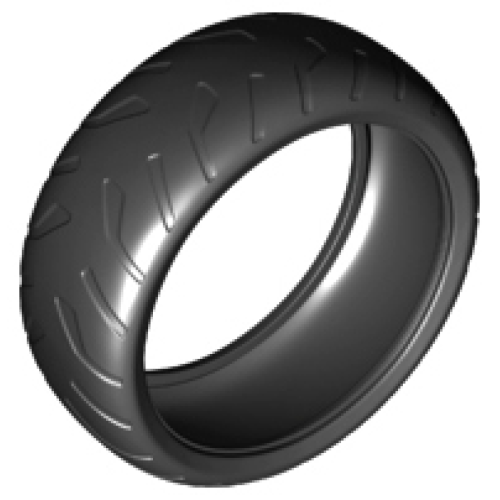 Деталь LEGO 46335 Tire 94.3mm D. x 38mm Motorcycle Racing Tread