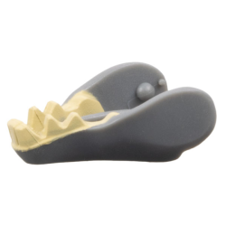 Warg Jaw Lower with Tan Teeth Pattern - Dark Bluish Gray Warg Jaw Lower with Tan Teeth Pattern - Dark Bluish Gray