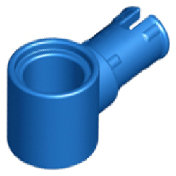 Technic, Pin with Friction Ridges and Pin Hole - Blue