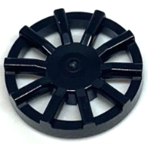 Деталь LEGO 18978b Wheel Cover 10 Spoke - for Wheel 18976 - Black