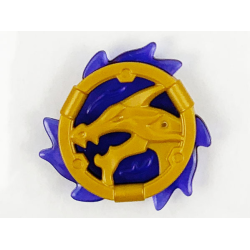 Ring 3 x 3 with Dragon Head with Molded Trans-Purple Flames Pattern (Ninjago Storm Amulet) Ring 3 x 3 with Dragon Head with Molded Trans-Purple Flames Pattern (Ninjago Storm Amulet)
