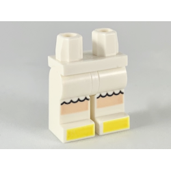 Hips and Legs with Black Scalloped Lines, Light Nougat Knees and Yellow Toes Pattern Hips and Legs with Black Scalloped Lines, Light Nougat Knees and Yellow Toes Pattern