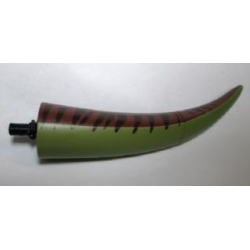 Dinosaur Tail Tyrannosaurus rex / Brachiosaurus with Black Rotation Joint Pin and Reddish Brown Top with Dark Brown Stripes Pattern Dinosaur Tail Tyrannosaurus rex / Brachiosaurus with Black Rotation Joint Pin and Reddish Brown Top with Dark Brown Stripes Pattern