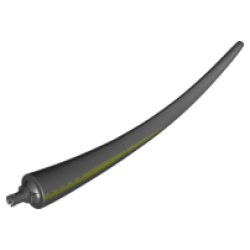 Dinosaur Tail Indoraptor with Pin and Olive Green Side Stripes Pattern Dinosaur Tail Indoraptor with Pin and Olive Green Side Stripes Pattern